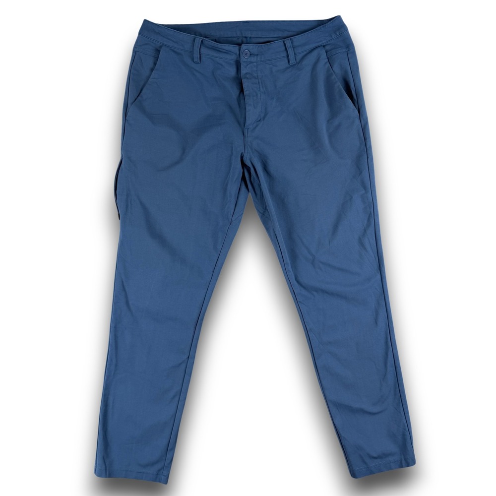 BYLT Everyday Pant 2.0 Mens 38 Blue Slim Fit Premium Basics Stretch‎ Chino